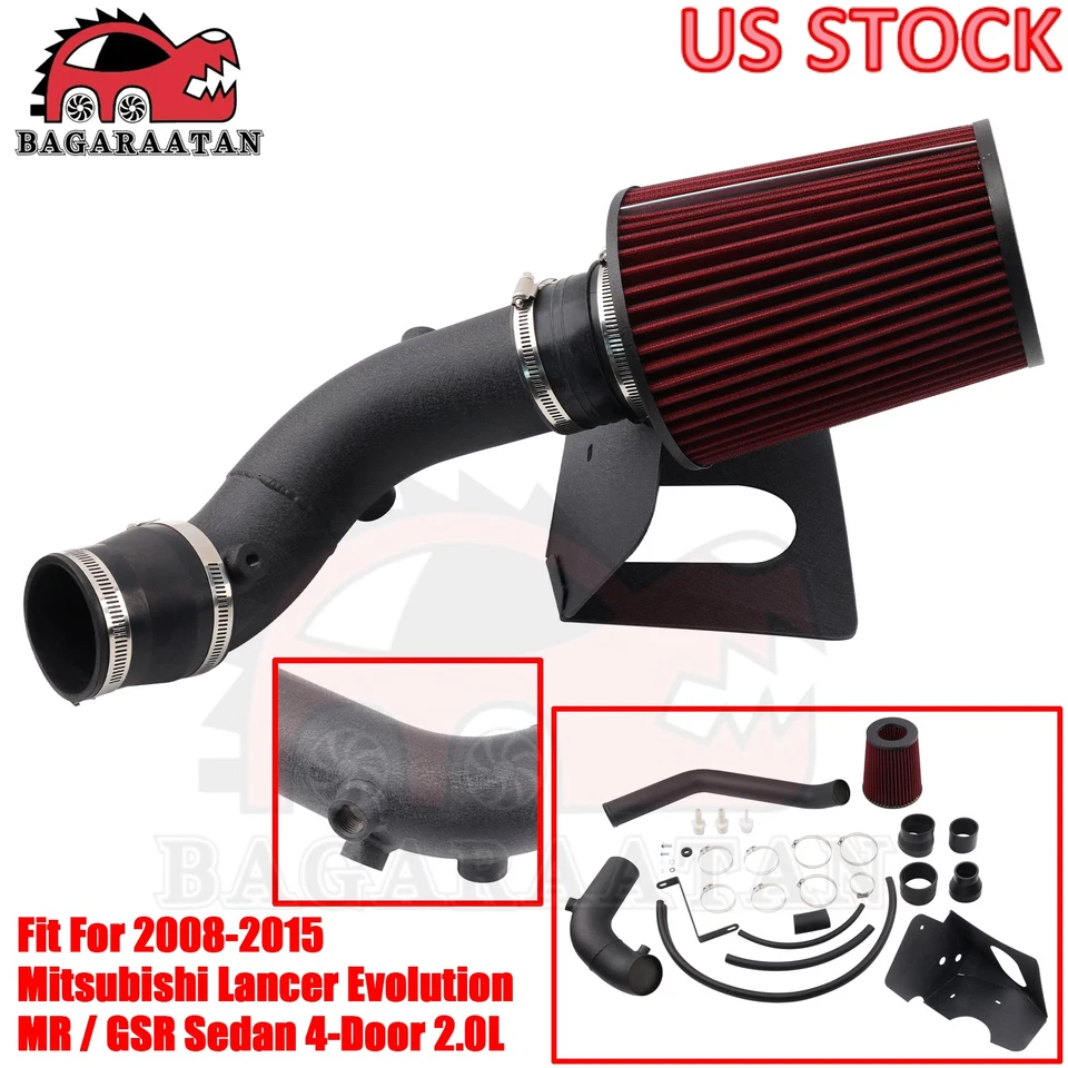 Cold Air Intake Kit For 2008-2015 Mitsubishi Lancer Evolution 10 X 2.0T MR / GSR - Изображение 1 из 4