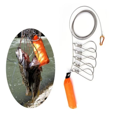 Cuerda de peces de acero inoxidable para reducir la torsión cerradura de peces lago mar Foto 1 de 4