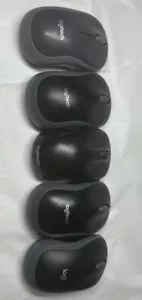 Mixed Lots Of 5 Logitech Wireless Mouse-(4 M185 & 1 M325)3 Without Dongle - Picture 1 of 6
