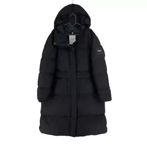 RRP €730 AIGLE Women Black GORE-TEX Hooded Down Jacket Size EU 42 UK 14 US 12 - Picture 1 of 15