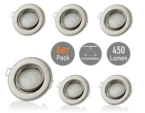 Foco empotrable LED GU10 5W foco de techo spot 230V foco de techo focos empotrados 68 mm - Imagen 1 de 14