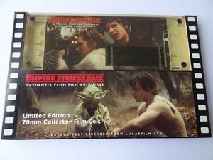 Star Wars L'impero colpisce ancora 70 mm pellicola Cel HANS SOLO & PRINCESS LEIA - Foto 1 di 5