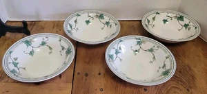 Cuencos de sopa de cereales Keltcraft de NORITAKE Ivy Lane de 7" fina China Irlanda 4 piezas - Imagen 1 de 5