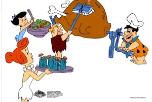 2000 Flintstones Viva Rock Vegas Barbecue, Sericel, Univ Studios, Hanna-Barbera - Picture 1 of 1