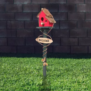 For Garden Bird Bird House Pole Bird Houses Yard Bird House Garden Bird House - Picture 1 of 12