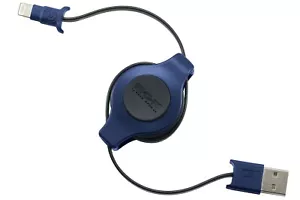 Cable retráctil Lightning a USB certificado por Apple | Carga y sincronización - azul 3,5 pies - Imagen 1 de 6