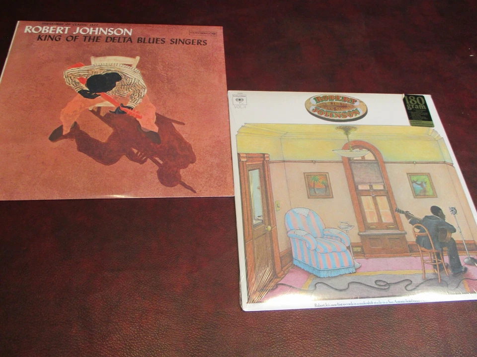 ROBERT JOHNSON KING DELTA BLUES PART 1 & TWO 180 GRAM COLUMBIA NO BARCODE SET - Image 1 of 1