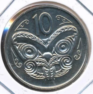 Nueva Zelanda 1981 diez centavos 10c Isabel II - elección sin circular - Imagen 1 de 3