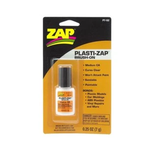 Zap Adhesive 1/4oz Brush On Plasti-Zap Carded 11730028, #PT102 - Picture 1 of 1