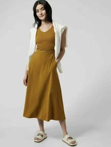 ATHLETA Ryder Dress, Size XSP(Petite) ,Yellow, #988525, Relaxed Pocket NEW - Picture 1 of 6