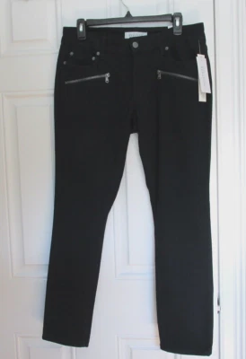 NUEVOS PANTALONES ELÁSTICOS RECORTADOS AJUSTADOS TIRO MEDIO KENNETH COLE PARA MUJER TALLA 10 CREMALLERAS $59 Foto 1 de 4