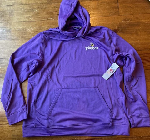 minnesota vikings hoodie Unisex XL Purple NWT Cover