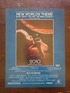 Partituras New World's Theme 2010 The Year We Make Contact 1984 David Shire - Imagen 1 de 2