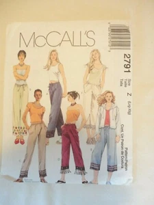 Pantaloni pull on vintage 2000 modello cucito taglia large/XLarge non tagliati - Foto 1 di 2