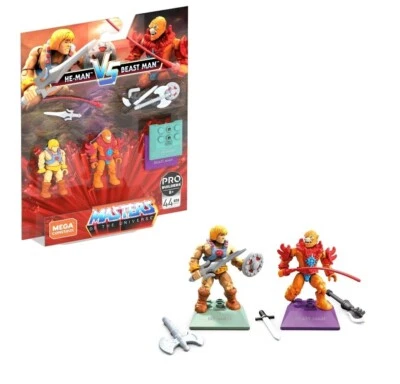 Mega Construx Heroes He-Man vs. Beat Man Buildable Micro Figure - 44 PCS Ages 8+ - Image 1 of 4