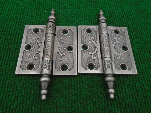 ONE PAIR of VINTAGE EASTLAKE HINGES  3"  X 3" - VERY NICE SET  (18700) Cover