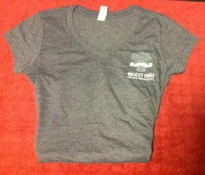 NEW Wheatley Vodka Ladies Blue T-Shirt Harlen Master Distiller Buffalo Trace Bar - Picture 1 of 6