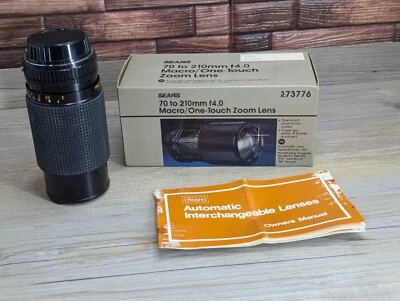 Sears Macro/ One-Touch Zoom Lens KR Pentax Mount 70 To 210mm F4.0 W/ Box 373776 - Image 1 of 4