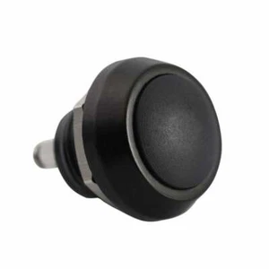MOTONE CUSTOM BILLET MICRO SWITCH BUTTON - MOMENTARY M12 - BLACK - HORN STARTER - Picture 1 of 3