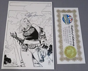 WITCHBLADE #136 Washington DC Comicon Virgin Sketch Variant Signed 2010 Top Cow - Picture 1 of 5