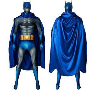 Batman Hush Bruce Wayne Cosplay Mono con Capucha Azul Disfraz de Superhéroe - Imagen 1 de 16