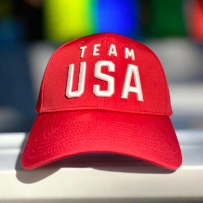 Gorra Snapback Roja Fanatics Brand Team Juegos Olímpicos de Estados Unidos ¡Nueva! Foto 1 de 3
