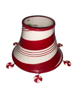 洋基蜡烛薄荷漩涡糖果阴影上衣圣诞节罕见红色白色上衣 — 第 1/4 张图片