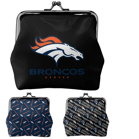 Denver Broncos Leather Coin Purse Change Purse Coin Bag Ladies Mini Wallet Cover