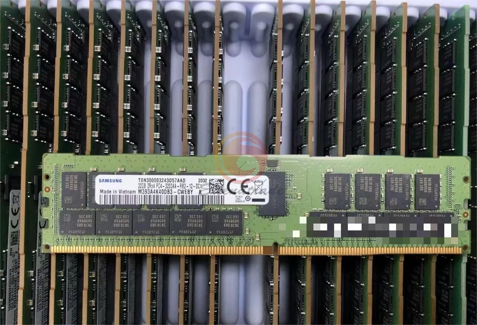 1PC Samsung 32GB DDR4 RDIMM PC4-25600 ECC-REG Server Memory M393A4K40DB3-CWE NEW - Image 1 of 1