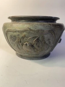Bronze Jardinière Japan 19th Century 11” Signed - Picture 1 of 20
