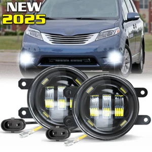 Pair LED Fog Lights Bumper Driving Lamps - For 2011-2019 Toyota Sienna 2012 2013 - Bild 1 von 12
