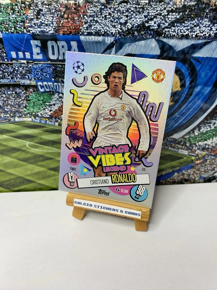 Topps Match Attax 2024/25 2025 Cristiano Ronaldo Man United Vintage Vibes Legend - Image 1 of 1