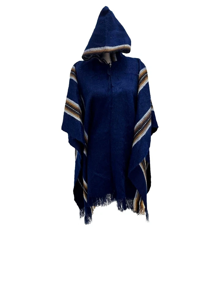 ALPACA  Poncho  UNISEX Handmade in Peru -Choose color prior shipping - Image 1 of 4