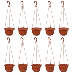  10 Sets Chlorophytum Pot Railing Planters for Outdoor Plants Hanging - Picture 1 of 12