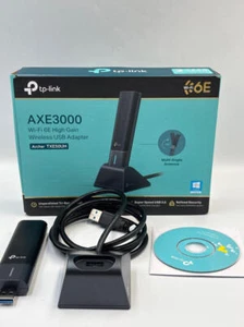 TP-Link WiFi 6E USB Adapter for Desktop PC (Archer TXE50UH) Tri-band AXE3000 - Picture 1 of 8