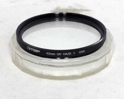 Tiffen 62mm Haze-1 Haze 1 Filter Black 35mm SLR film DSLR Digital - Image 1 of 3