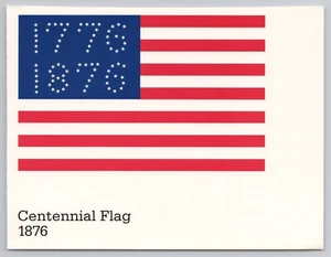 Jahrhundertflagge 1876 USPS 2000 ungebraucht gestempelt 20¢ Postkarte - Bild 1 von 2