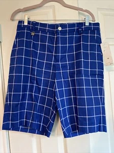 NWT Lauren Ralph Lauren Active Blue Chino Shorts Sz 10 Preppy - Picture 1 of 7
