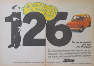 Pubblicità Advertising Werbung Italian 1973 AUTO MACCHINA AUTOMOBILE FIAT 126. - Picture 1 of 3