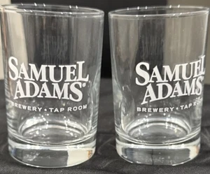 2 Samuel Adams Brewery Tap Room (Boston, MA) Small Taster Sampler Flight Glasses - Picture 1 of 5