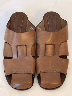 Enzo Angiolini Revelry 女式棕褐色皮革穆勒鞋凉鞋 US 8.5 M — 第 1/4 张图片