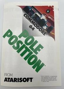 Atari Atarisoft Commodore 64 Pole Position 1982 Pamphlet Booklet Ephemera  - Picture 1 of 12