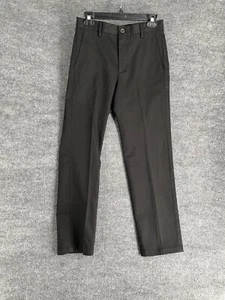 Dockers Pants Men Size 28x32 Black Khaki Slim Fit Best Pressed No Wrinkle Crease - Picture 1 of 13