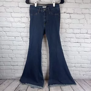 Judy Blue Jeans Damen 5/27 (26x32) Super Flare Mid-Rise Stretch Raw Hem - Bild 1 von 12