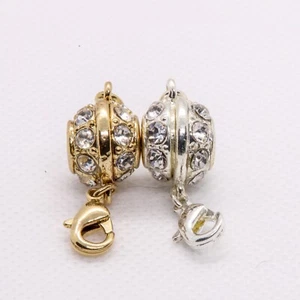 Diamante strong magnetic jewellery clasps with lobster claw - Picture 1 of 3