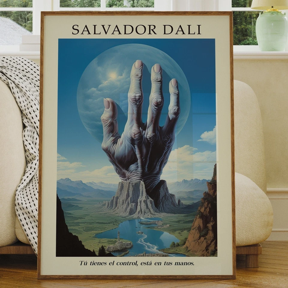 Arte de pared Dalí, impresión digital de arte surrealista, arte de Salvador Dalí Foto 1 de 4