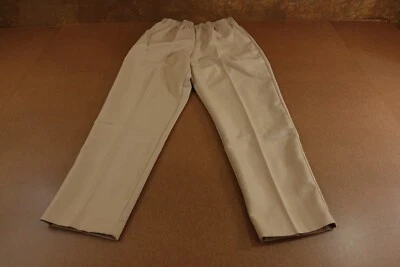 National Womens Size 12 Petite Khaki Pull On Pocketed Straight Leg Pants NWT - Image 1 of 4
