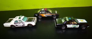 Vintage Matchbox Mercury Police Car & MB Police Crown Vickey & HW 1977 POLICE - Picture 1 of 6