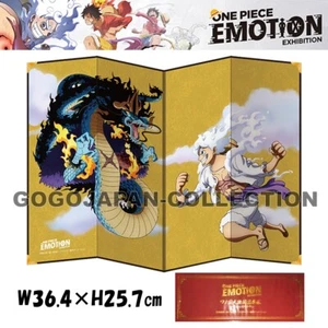 UNA PIEZA EXPOSICIÓN EMOCIÓN LIMITADA FEROZ BATALLA PANTALLA PLEGABLE LUFFY VS KAIDO - Imagen 1 de 5