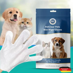 Petclear Pet Glove Wipe for Dog, Wash Free, Thickened, Gentle Cleaning Grooming - Picture 1 of 12